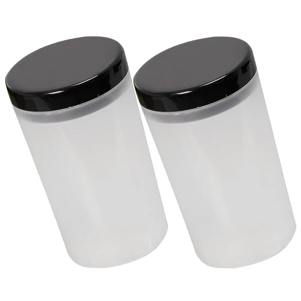 2 Pezzi Bottiglia Pulisci Pennelli in Plastica, Strumento per la Pulizia di Pennelli da Pittura e Pennelli per Nail Art, Riutilizzabile, Staccabile, Multiuso