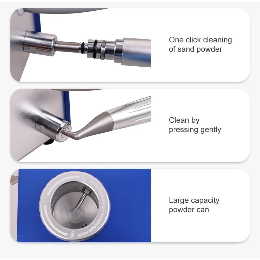 XYSZ Dental B2/M4 Lucidatrice ad Aria, Macchina Sabbiatrice, Attrezzatura per Pulizia e Sbiancamento Denti con Flusso di Aria e Acqua, Strumenti Odontoiatrici
