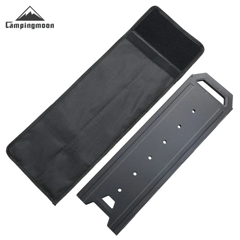 CAMPINGMOON YD-50 Large Outdoor Windproof Board Camping Firewood Stove Accessories Iron 8-piece Screen Windproof Board