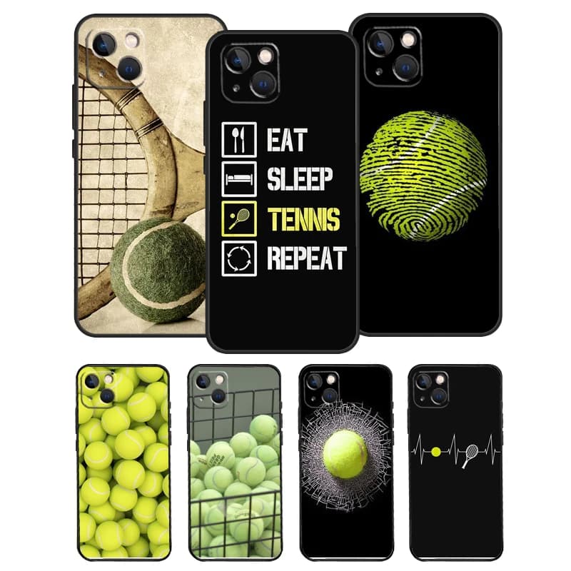 Cover per iPhone con Palline da Tennis per iPhone 17 Pro Max 14 13 12 11 15 16 Pro Max mini 15 16 Plus 16e