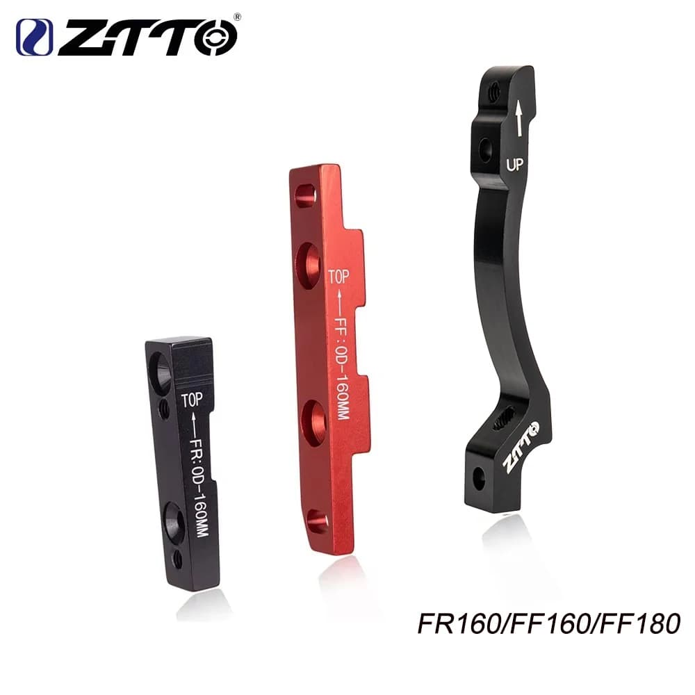 Adattatore Flat Mount ZTTO per bici da corsa, ultraleggero, per freni a disco anteriori e posteriori, staffa CNC per rotore da 160mm e 180mm