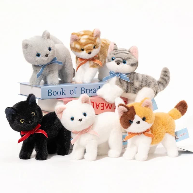 15CM Simulazione Gatti Bambole di peluche Animali di peluche Decorazione della casa Bambini Ragazza Amica Regali di compleanno di Natale