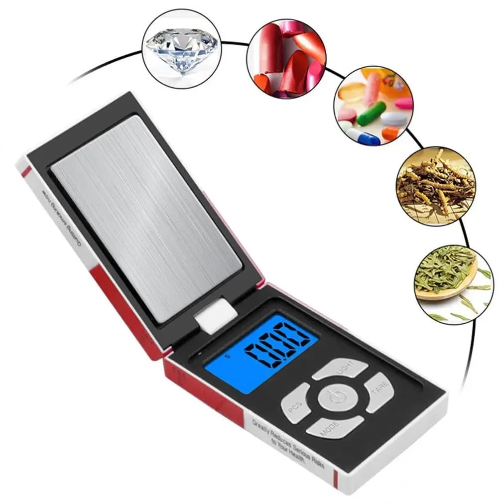 Mini bilancia elettronica digitale per gioielli 500g/0.01g per bilancia elettronica tascabile in argento sterling con grammo