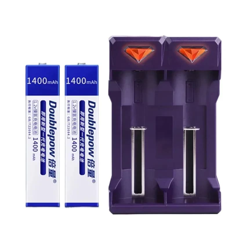 Batterie ricaricabili 1.2V 1400mAh 7/5F6 Batteria Ni-MH per lettore CD MD portatile Walkman Caricatore UK201