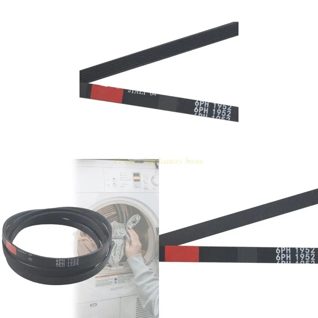 D0AB 6PH1952 Tumble Dryer Belt Replacement Rubber Closed Looping Belt Sander Drive Belt 6PH1952 Washing Machine Rubber Drum Belt