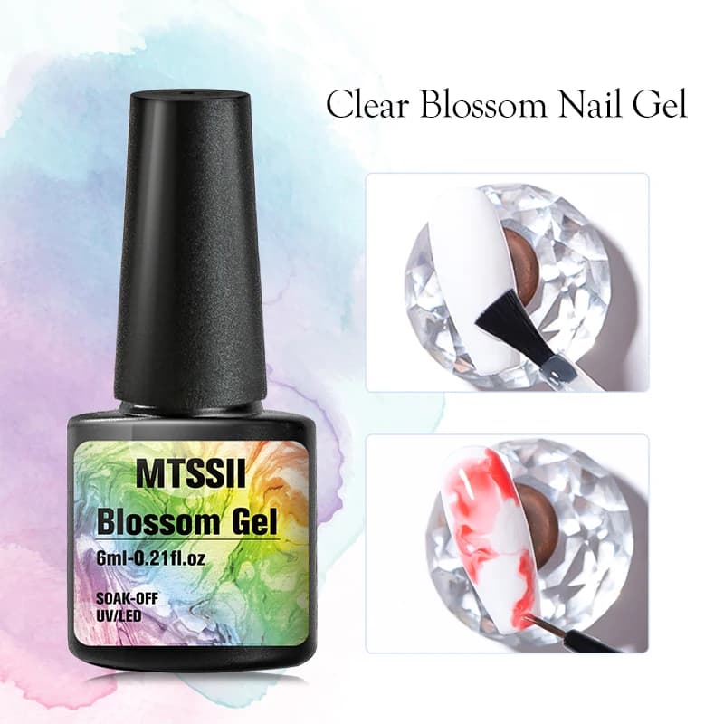 7ml Nail Blooming Gel Flower Effetto diffusione Vernice funzionale Facile da applicare Per il design di nail art Home Salon Manicure Pedicure