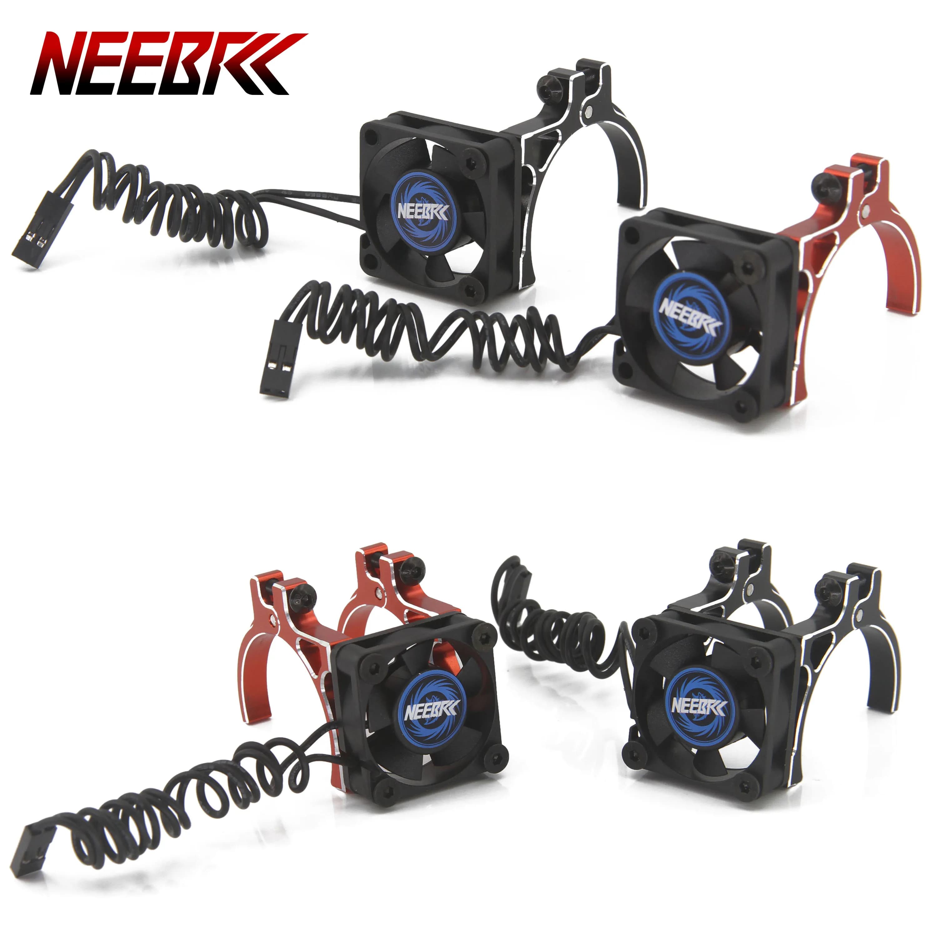NEEBRC 30mm RC Ventola di raffreddamento 5V-12V Dissipatore di calore con supporto in alluminio 25000 giri/min Alto vento rapido per 36mm Motore brushless ESC Auto Giocattolo Parte