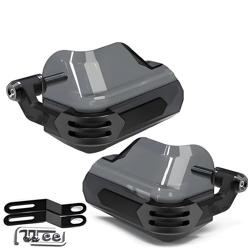 Per Honda Suzuki Haley YAMAHA Accessori universali per moto Copertura protettiva per le mani in alluminio Deflettore antivento Scudo protettivo per le mani