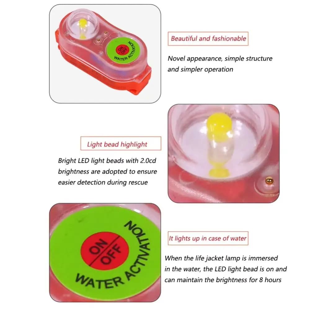Lithium Life Attract Light Lamp Life Life-saving Life Vest Light Overboard Survival Emergency Life Jacket Light