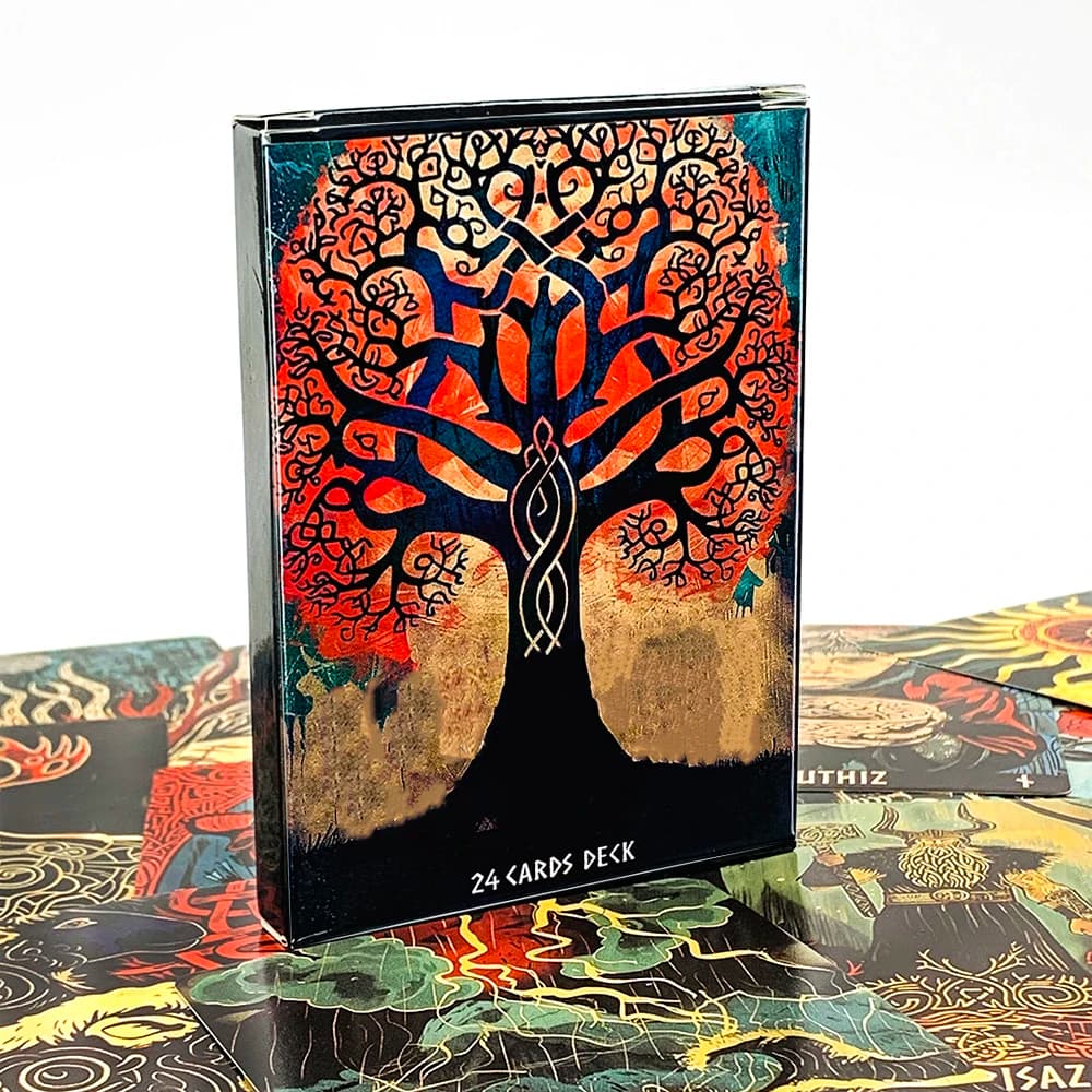10.2*7.5CM Oracle Deck A 24 Cards Deck Mystical Artwork, Durable & Portable, Perfect For Spiritual Guidance & Collectors