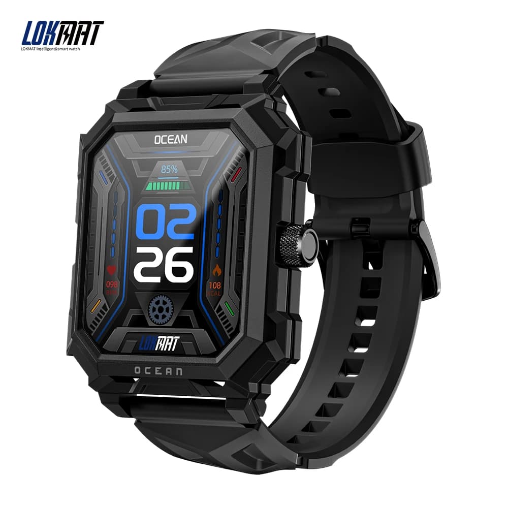 LOKMAT Ocean Max Sport Smart Watch New flagship Fitness Tracker Waterproof Call BT Smartwatch Heart Rate Blood Oxygen Monitor