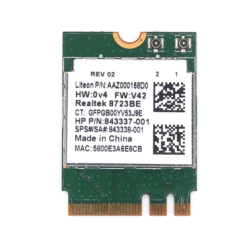 Adattatore Wireless forRealtek RTL8723BE 802.11n scheda WiFi Bluetooth-compatible4.0 scheda NGFF SPS 843338-001 300Mbps