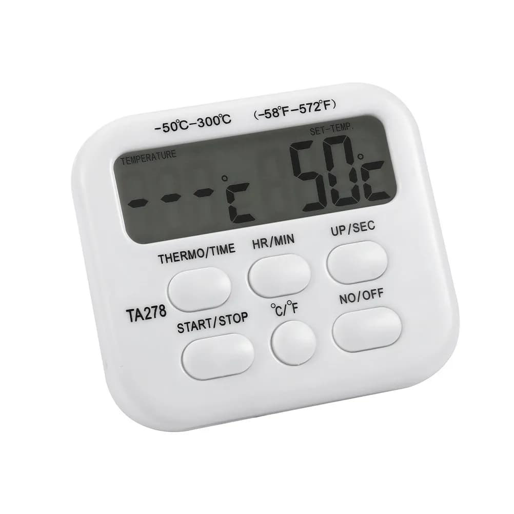 Termometro Professionale per Alimenti Ta278 con Sonda in Acciaio Inox, Termometro Digitale Wireless per Carne, Cottura, Frittura, Barbecue e Affumicatura