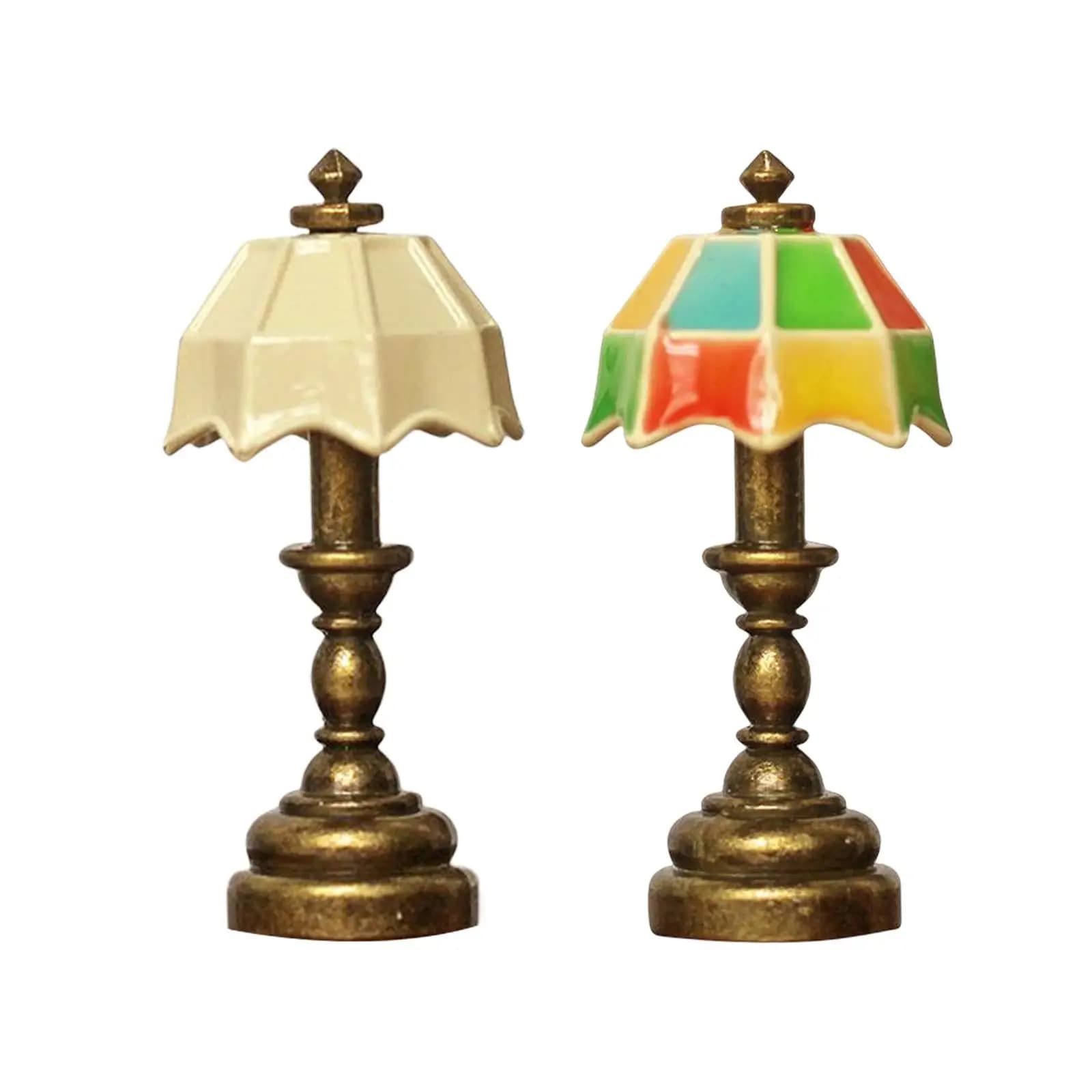 Table lamp for doll house 1:12 desk lamp for doll house Miniature for decoration