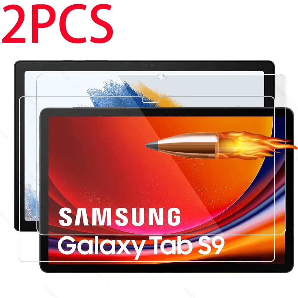 2PCS Protezione Dello Schermo In Vetro Temperato Per Samsung Galaxy Tab A8 A7 lite A 10.1 2019 S9 S8 S7 S5 S5e S6 8.7 10.4 10.5 11 pollici