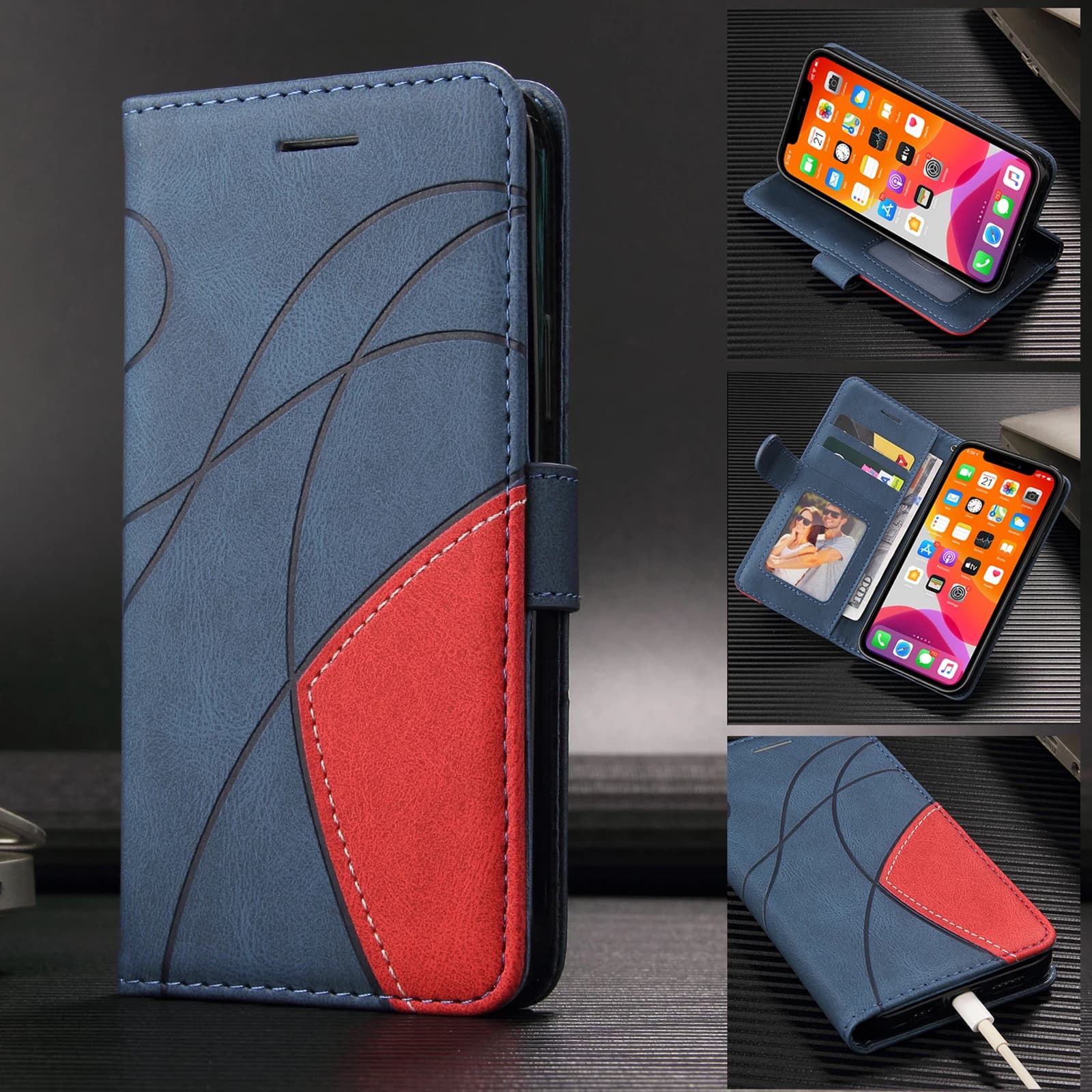 Custodia a Portafoglio in Pelle per OPPO A54 A40M A40 A38 4G A36 A17 A16 A15 A12 A9 2020 A7N A7 A5X A5 2020 A3X A3S A3 Pro 5G A2X A2