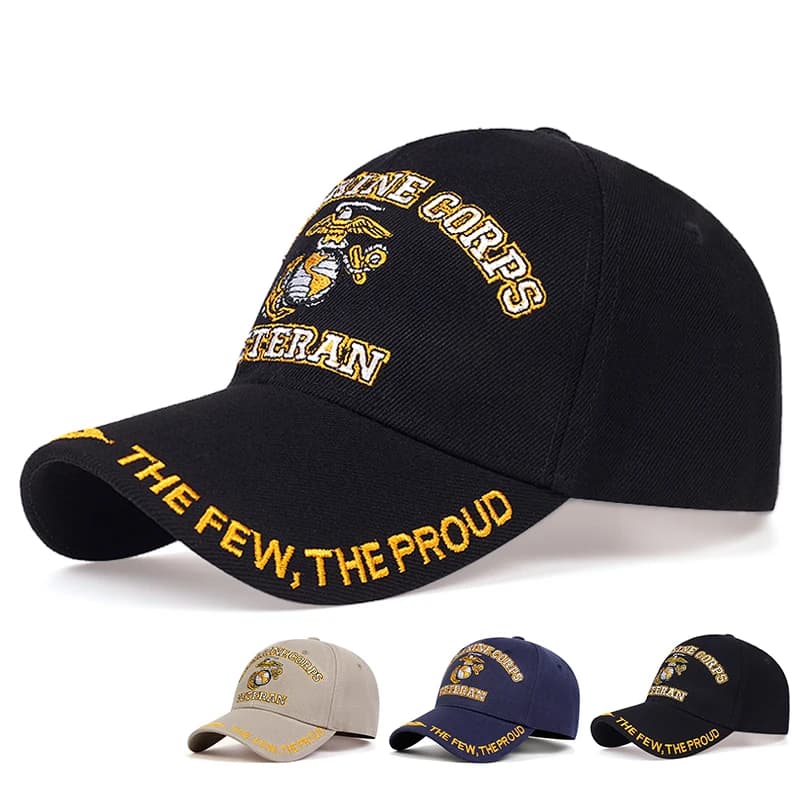 Us MARINE CORPS veterano lettera ricamo berretti da Baseball primavera e autunno Unisex cappelli Casual regolabili all'aperto cappello con protezione solare