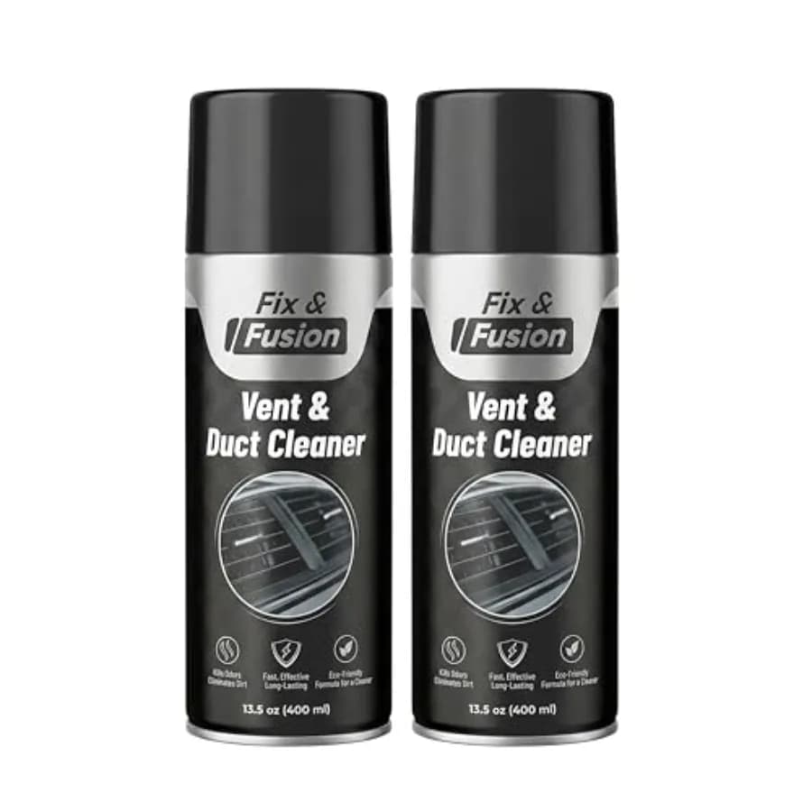 FIX and FUSION Detergente Schiumogeno per Condotti e Bocchette dell'Aria Condizionata Auto 13.5 oz, Rinfresca e Pulisce Rapidamente l'Accumulo di Polvere