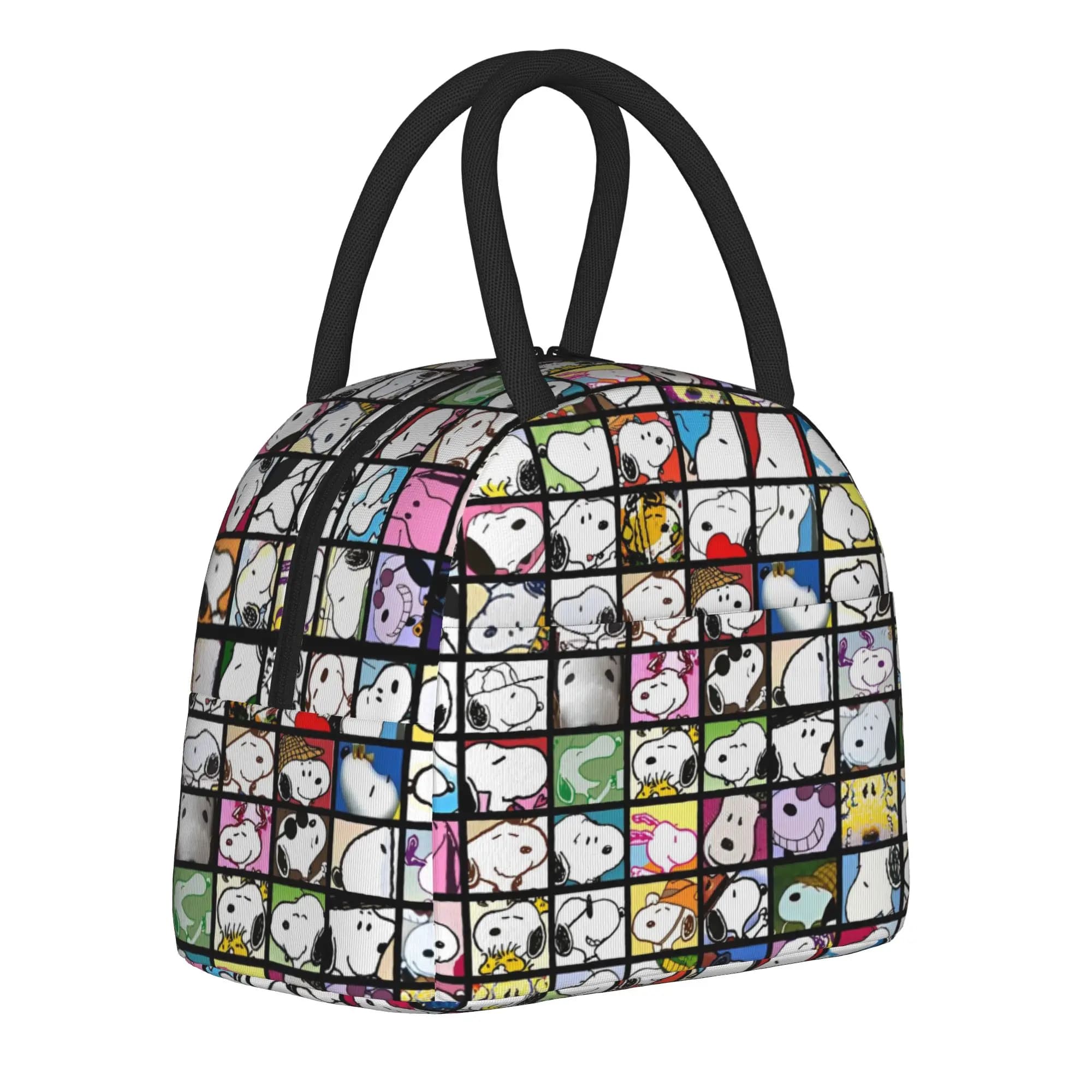 Borsa termica per il pranzo Snoopy Collage, contenitore portatile per il pranzo con cartoni animati, borsa termica, borsa per il pranzo, borsa per il picnic, borsa per la conservazione degli alimenti