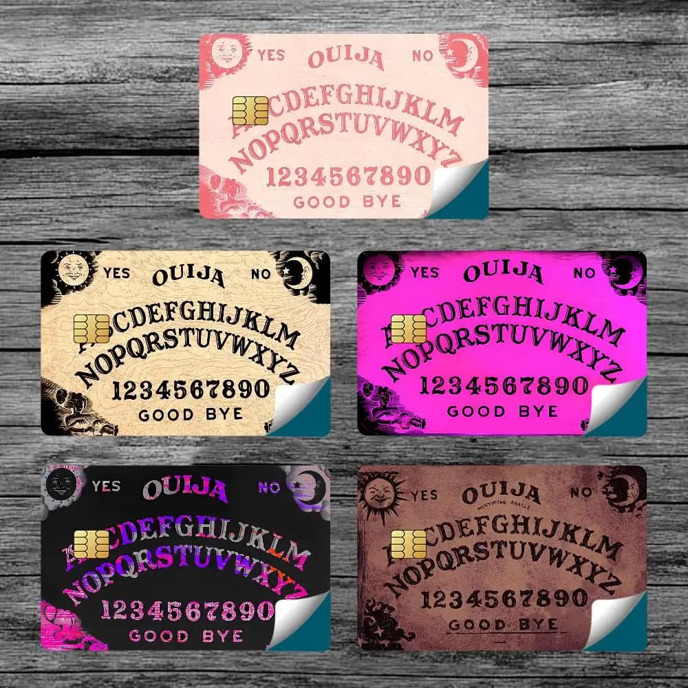 Adesivi per Carte di Credito O-ouijas b-boards alla Moda, Impermeabili, per Carte Bancarie, Bus e Metro