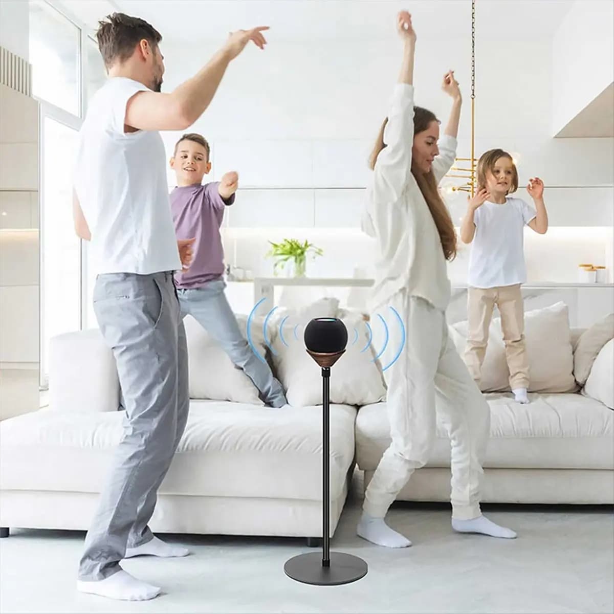 Essential Adjustable Mini Speaker Stand for Floor-Standing Holder for Wireless Bluetooth Speakers Enhanced Stability