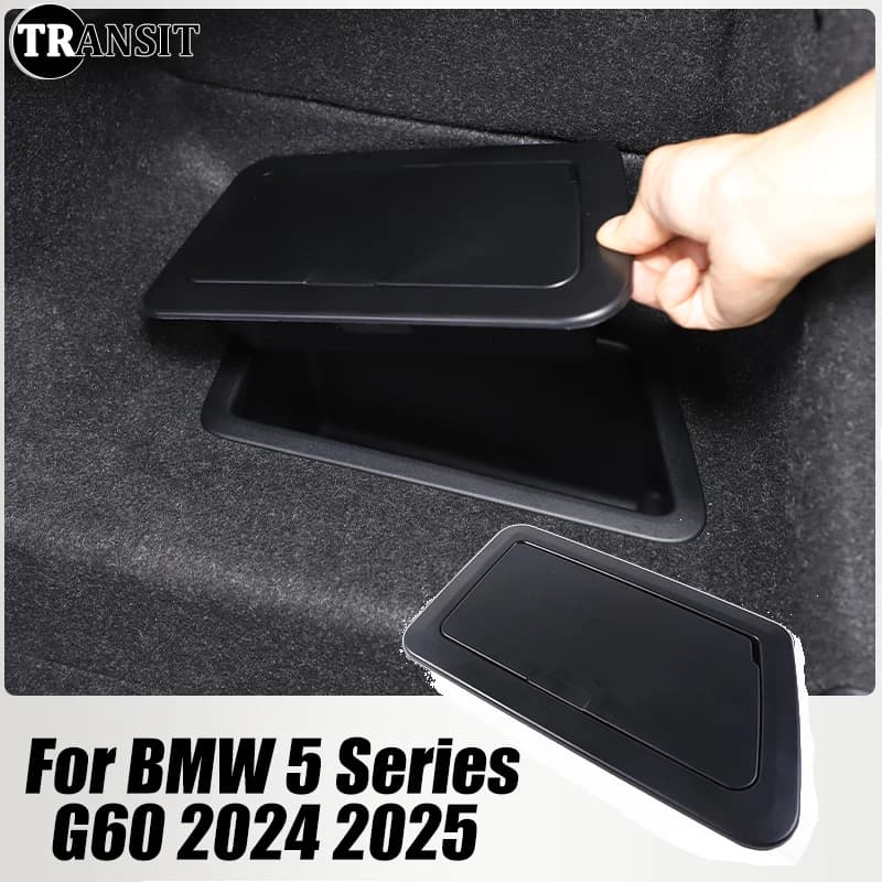 Per BMW Serie 5 G60 2024 2025 Scatola portaoggetti laterale per bagagliaio con coperchio Organizer per bagagliaio Accessori auto