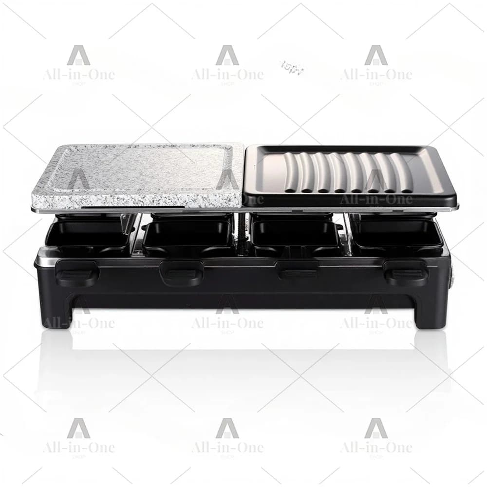 Electric Grill Household Multi-layer Pull-out Frying Pan BBQ Grill Multifunctional Electric Frying Pan