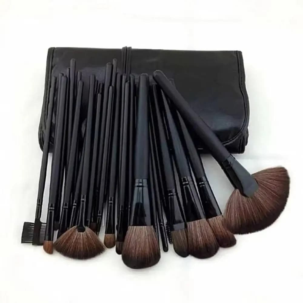 Set di Pennelli Professionali per Trucco, Morbidi e Senza Perdita di Fibre, per Contouring, Sopracciglia, Fondotinta e Ombretto
