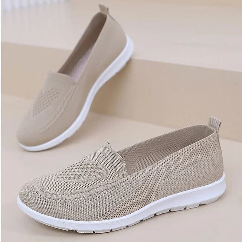 Asgard Women's Casual Flats Shoes Outdoor Lightweight Walking Shoes Summer Comfortable Breathable Mesh Hollowing Sneakers