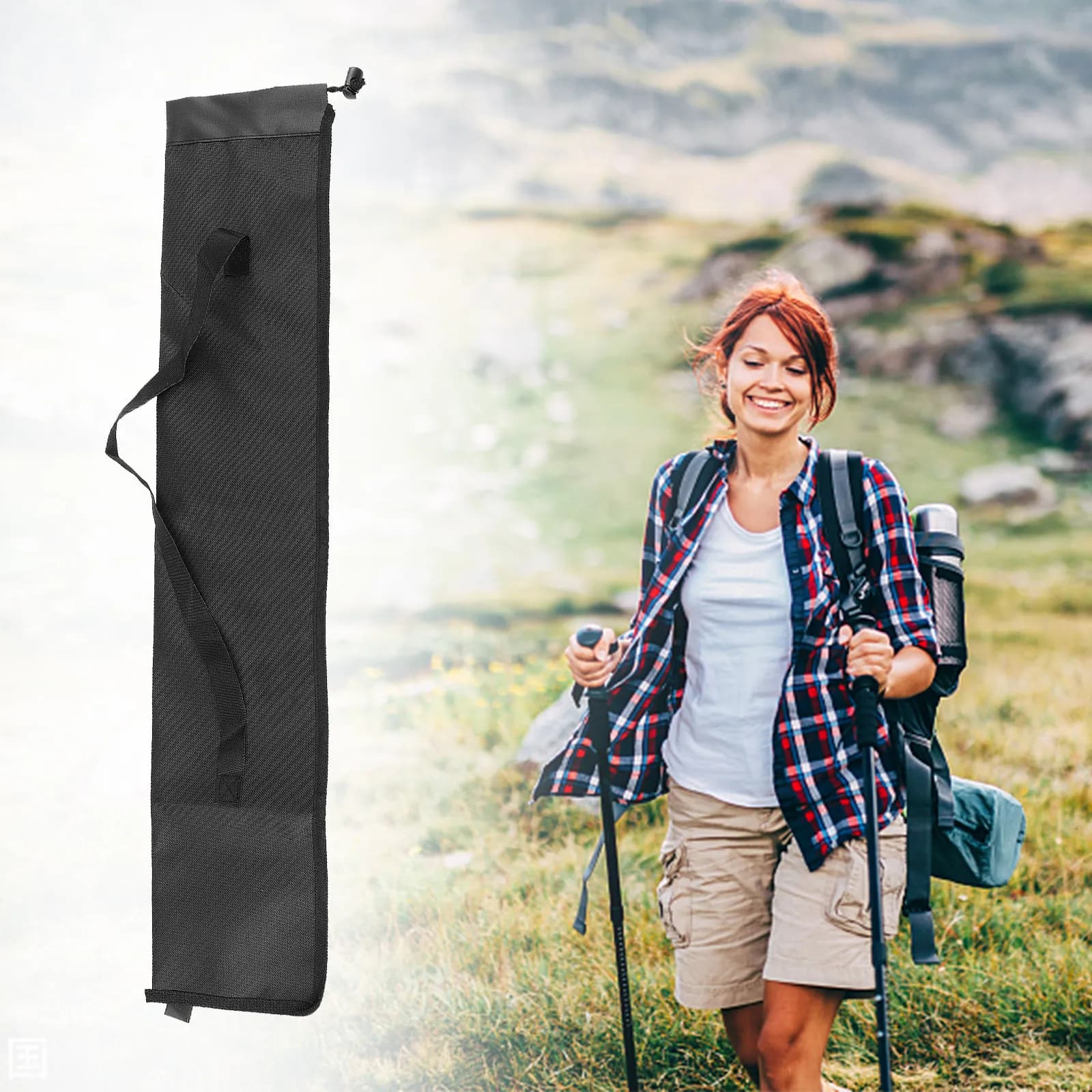 2Pcs Trekking Pole Storage Bags Oxford Cloth Lightweight Protective Hiking Pole Carrying Bags for Alpenstock Walking Stick