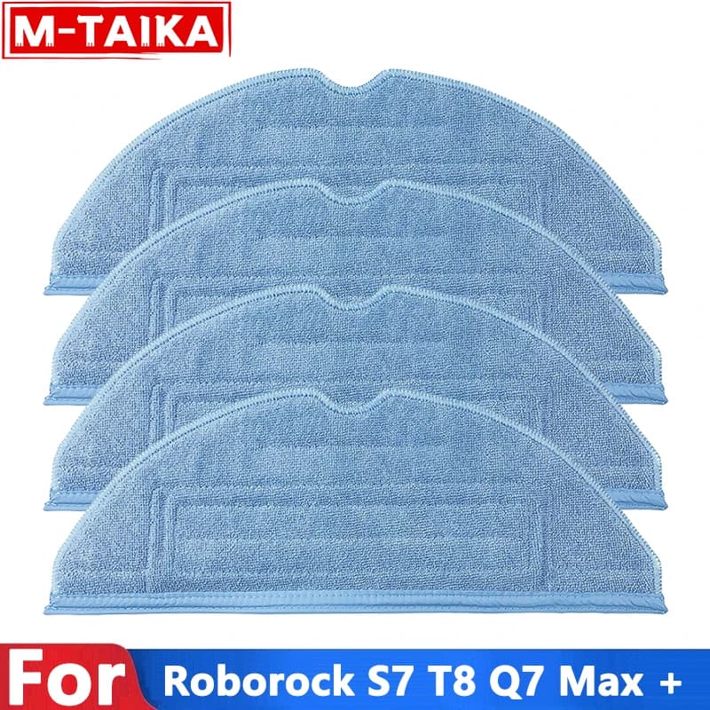 4 pezzi di ricambio panno per pulizia mop per Roborock S7 MaxV Plus Ultra Q7 Max Q5 Max + accessori per aspirapolvere robot