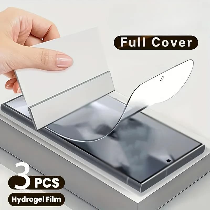 Pellicola idrogel da 3 pezzi per Samsung Galaxy S25 Ultra S23 S24 Plus S21 FE Protezione antigraffio, protezione schermo per pellicola Samsung S20 S21