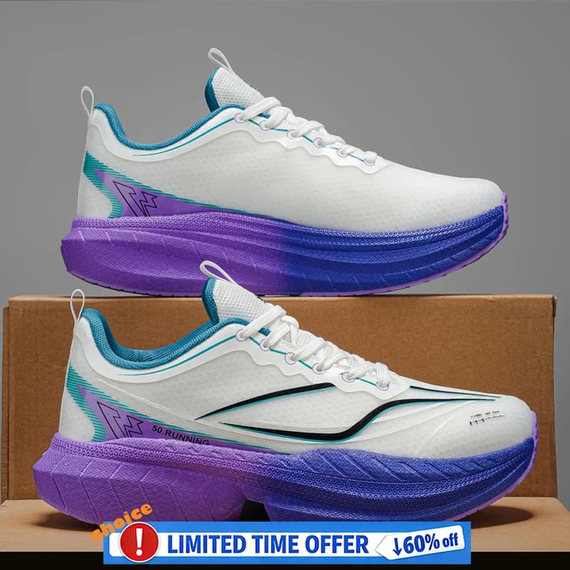 Men's and Women's Shoe Shoe, Trail Running sneakers with thick sole, Lightweight and Breathable, Jogging and Tennis Shoes