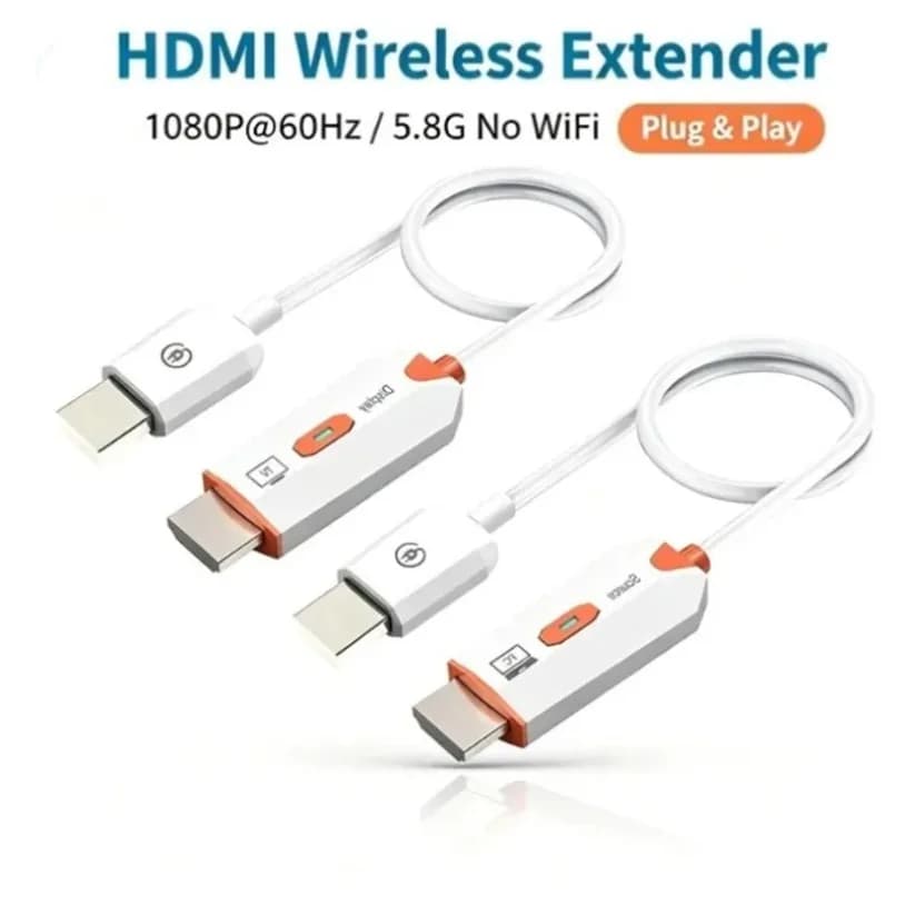 30M 1080P 5.8G Wireless Transmission Video Transmitter Receiver HDMI-Compatible Extender Display Adapter Cable Screen for Camera