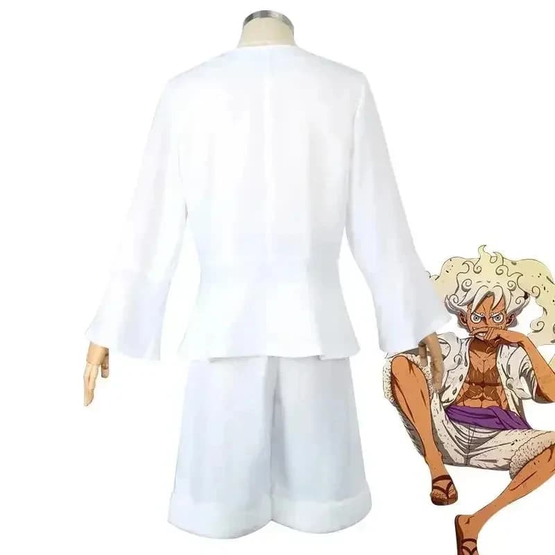 e,4;v'6\k/Anime Straw Hat Boy Costume Gear 5 Nika Luffy Cosplay Clothes Kimono Set Christmas Halloween A5;g'8.n/3\