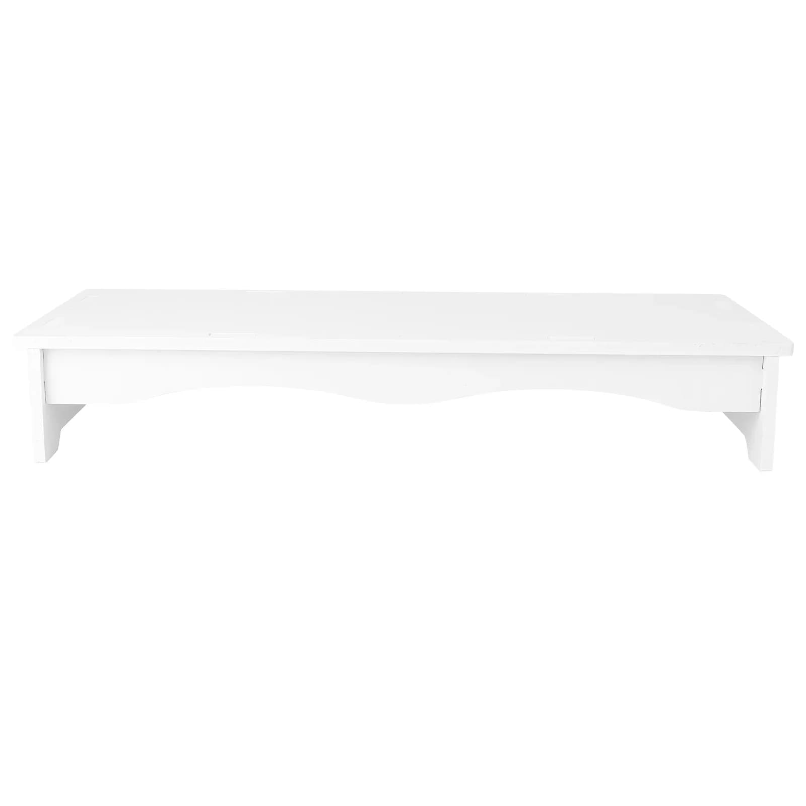 Staffa per monitor con ripiano rialzato per computer Supporto per tastiera Riser Schermo da scrivania Base da tavolo in plastica multifunzione
