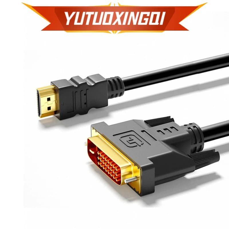 Conversione 1080P HD DVI 24+1 Display del computer Cavo di collegamento video Proiettore portatile Conversione compatibile da DVI a HDMI