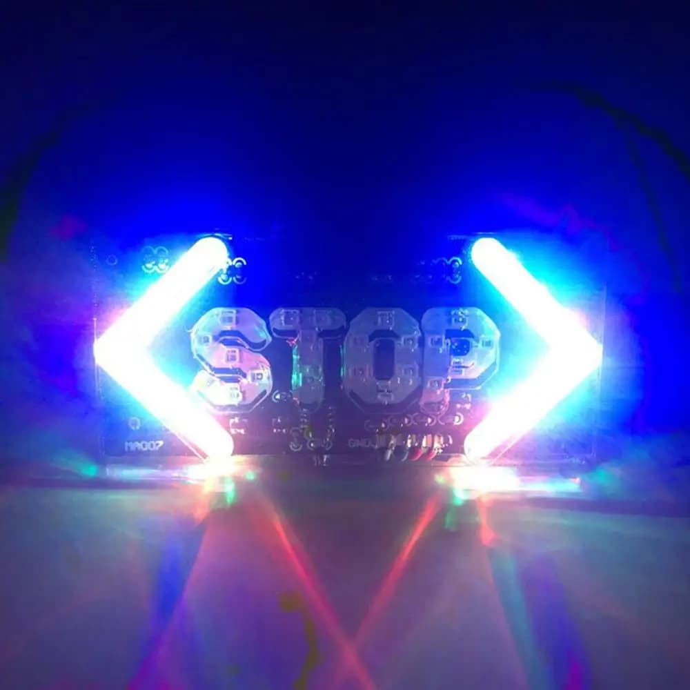 Luce di Avvertimento LED 12V per Moto, Lampeggiante STOP, Indicatore di Direzione, Luce di Coda per Moto YAMAHA