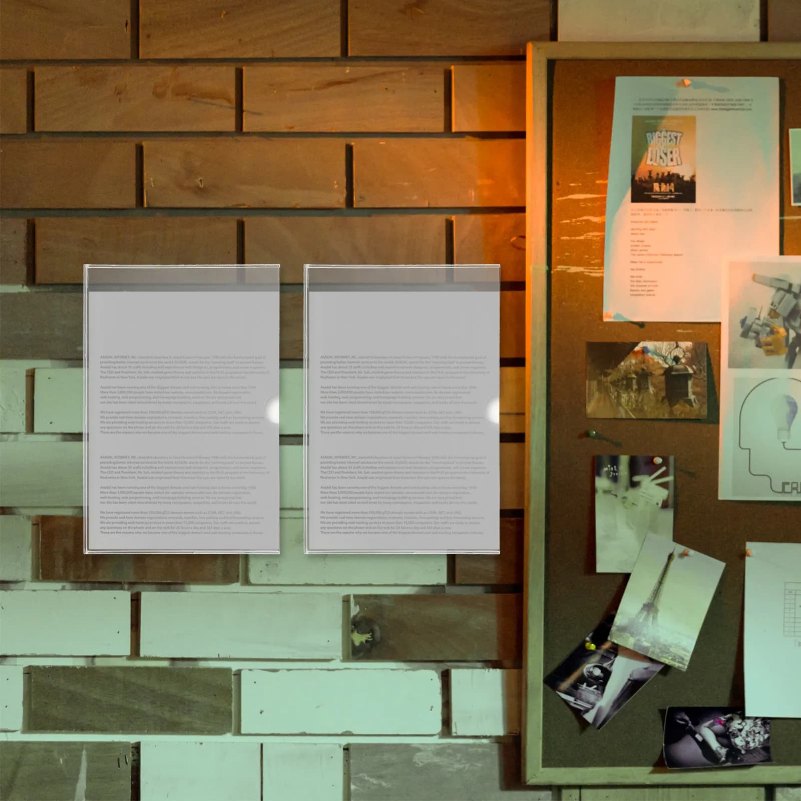 2 Pezzi Scatola Portadocumenti Trasparente in Acrilico Formato A4, Organizzatore da Scrivania con Scomparti, Sistema di Archiviazione Professionale