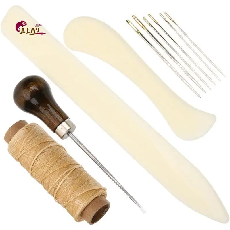 AEA9-Leather Working Kit DIY Leather Craft Sewing Tools With Multiple Portable For Hand Stitching