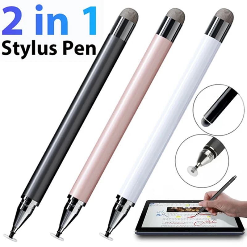 Smart Tablet Phone Universal 2 In 1 Capacitive Stylus Pen Drawing Pens for iPhone/Ios/Android All Capacitive Touch Screen Pencil