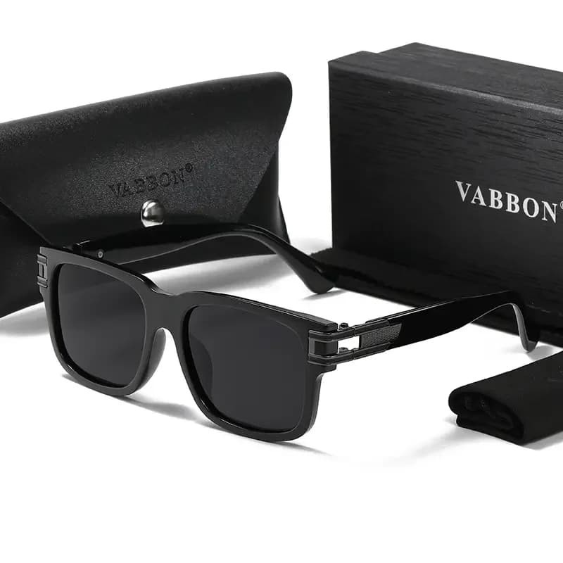 Vabbon New Retro Metal Sunglasses Trend Square Frame Personality Large Frame Sunglasses 853 200000297