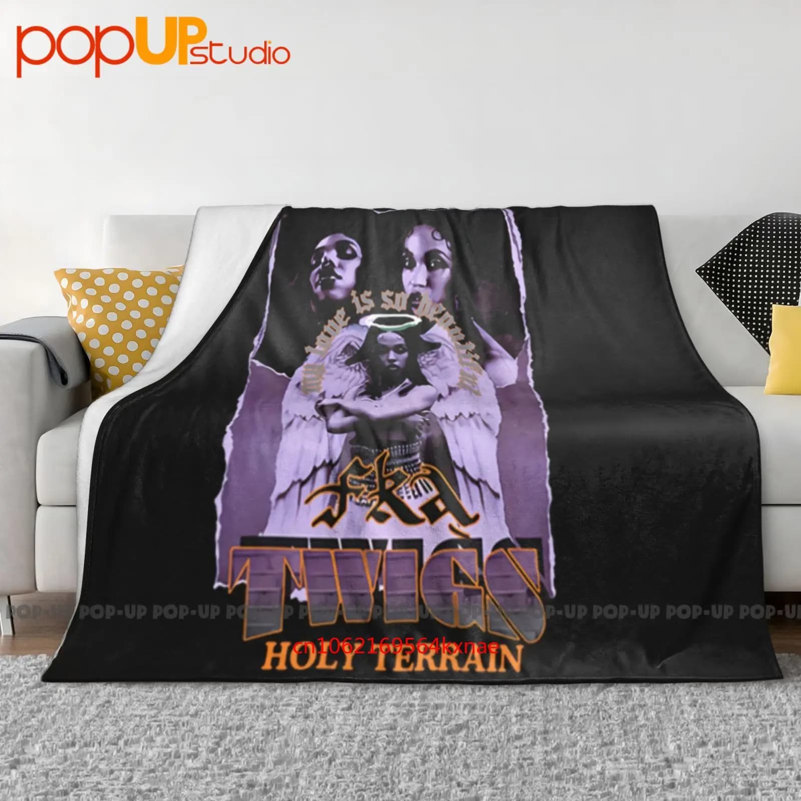 Fka Ramoscelli Holy Terrain Coperta ultra morbida Trapunta Copridivano invernale Copriletto