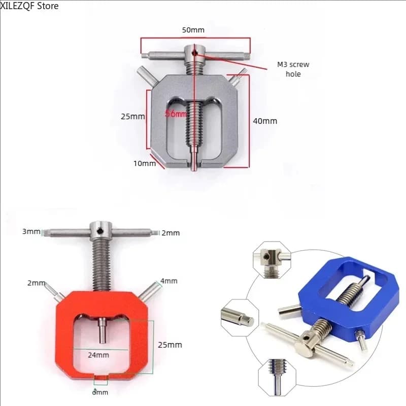 Estrattore Universale in Metallo per Ingranaggi - Strumento di Rimozione per Auto RC/Elicotteri/Droni e Tamiya Mini 4WD - Set per Rimozione Ingranaggi Motore
