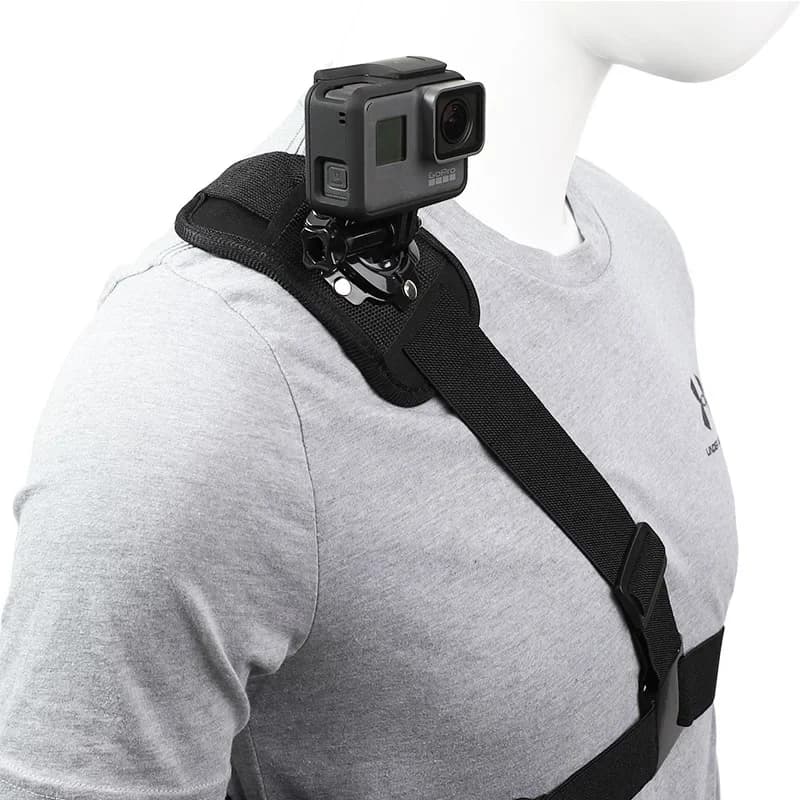 360 ° Adattatore per imbracatura toracica con supporto per tracolla per Go Pro Hero 12 11 10 9 8 7 6 5 4 3+ go pro 3 Black Edition Xiaomi Yi