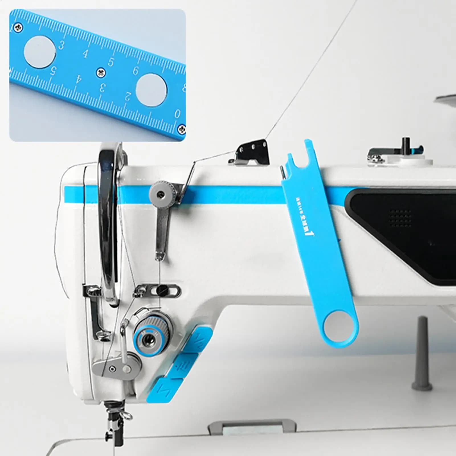 Magnetic Storage Sewing Tool Anti-Pinch Needle Threader Ruler Magnifying Glass Multi-Function Sewing Accessories