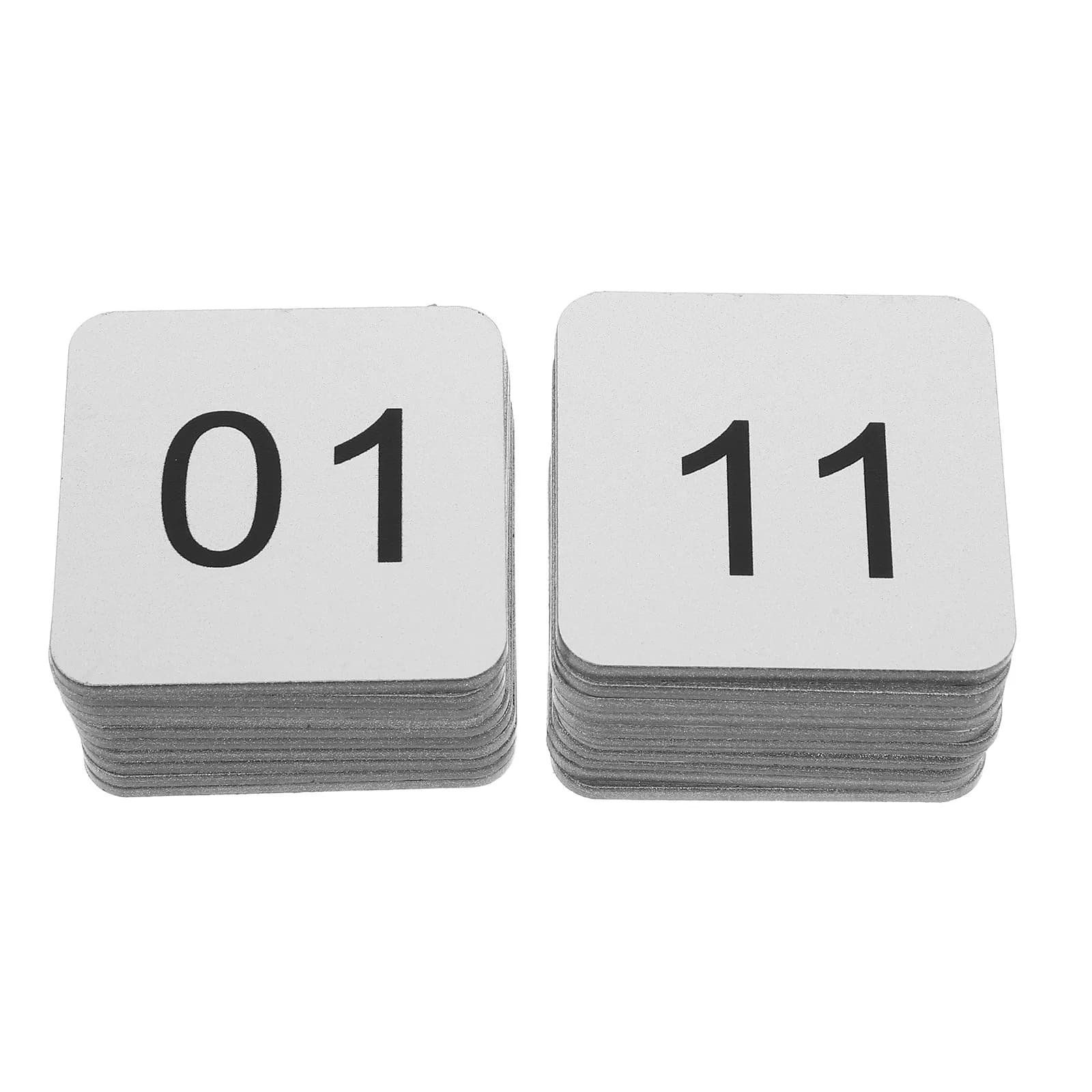 20Pcs Self-Adhesive Acrylic Number Stickers Locker Cabinet Door Numbered Labels for Office School Home Room