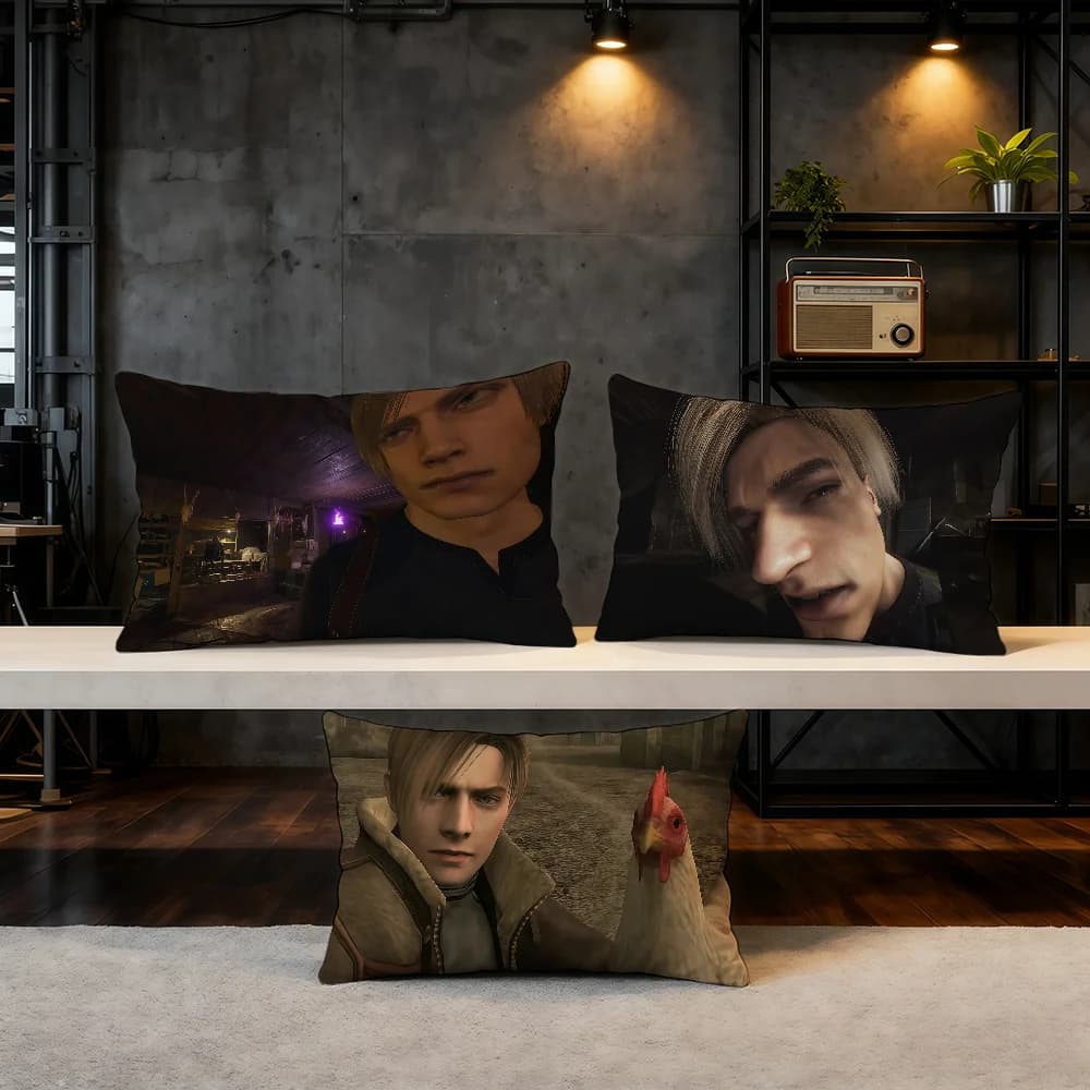 Fodera per cuscino L-Leon K-Kennedy Funny Game, prodotto di successo, per divano, soggiorno, decorativa, bifacciale, morbida.