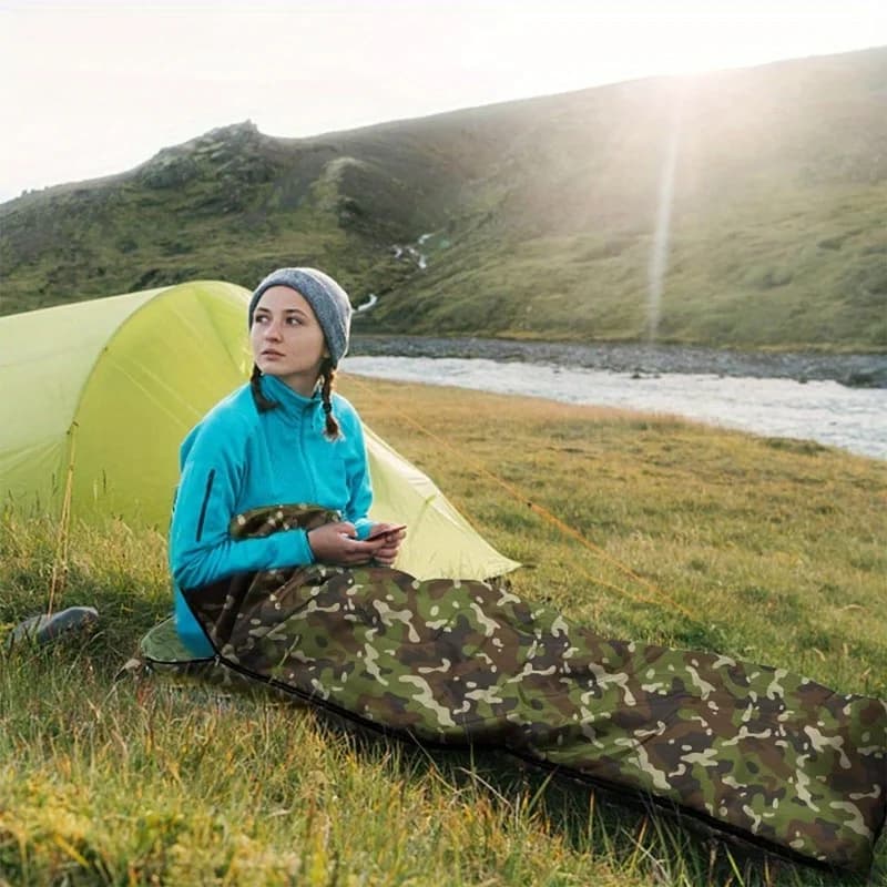 Digital camouflage bag Camping sleeping bag for outdoor camping Winter sleeping bag for adults hot travel