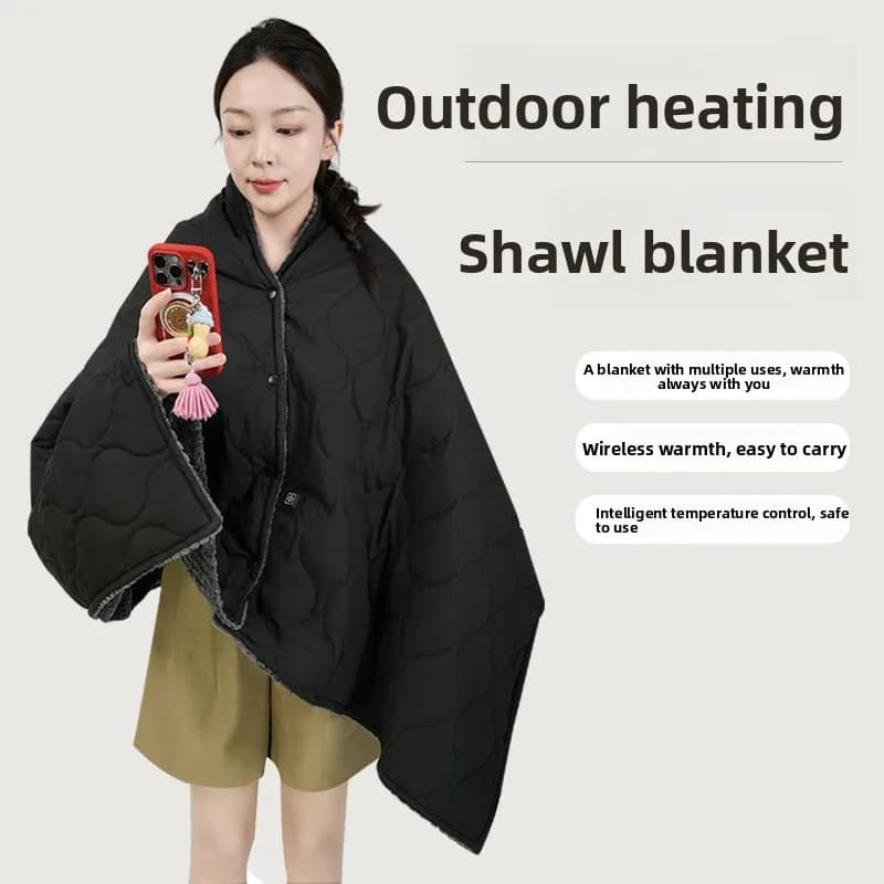 Coperta con scialle riscaldante elettrico Coperta con scialle da ufficio multifunzione per uso domestico Coperta con scialle riscaldante per spalle e collo riscaldate